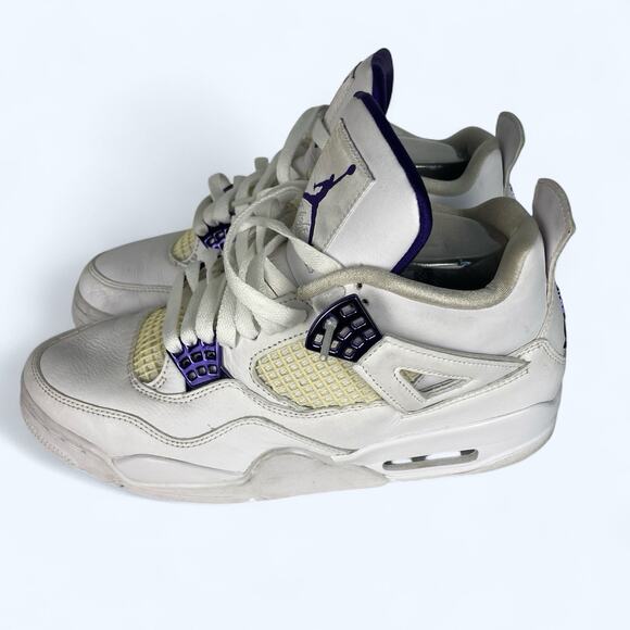 Jordan 4 Retro Mid Purple Metallic Men's Size 8 CT8527-115 - Picture 3 of 8